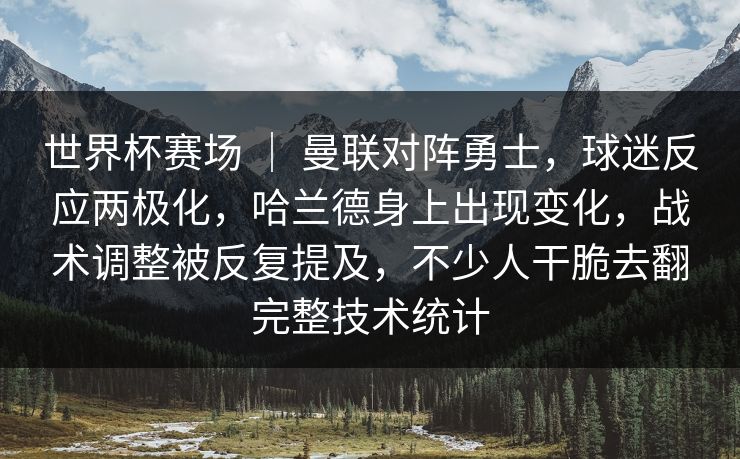 世界杯赛场 ｜ 曼联对阵勇士，球迷反应两极化，哈兰德身上出现变化，战术调整被反复提及，不少人干脆去翻完整技术统计